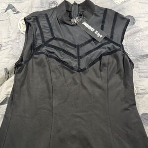 NWT JAWBREAKER SPIDERWEB MOCK NECK SLEEVELESS DRESS SZ XXL